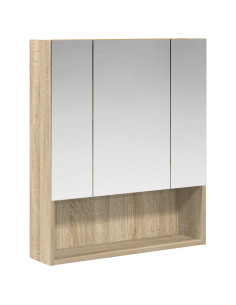 Mobiletto per specchio da bagno Rovere Sonoma 60 x 14.5 x 70 cm 2