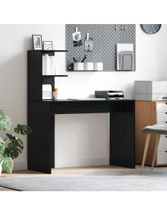 Scrivania Rovere Nero 102 x 50 x 124 cm Legno multistrato