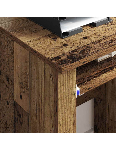Scrivania con Ruote con cassetto Legno vecchio 91 x 50 x 77 cm