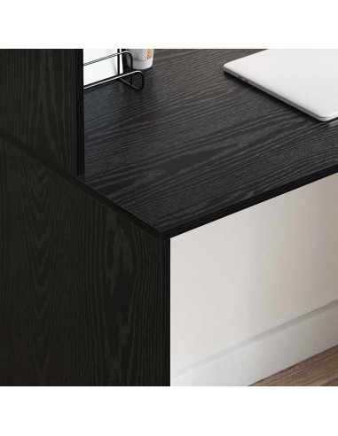 Scrivania Rovere Nero 102 x 50 x 124 cm Legno multistrato