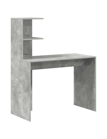 Scrivania Grigio cemento 102 x 50 x 124 cm Legno multistrato