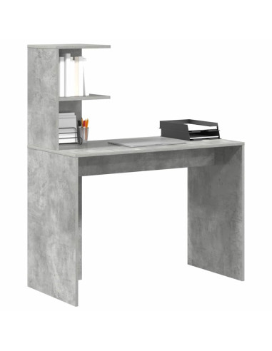 Scrivania Grigio cemento 102 x 50 x 124 cm Legno multistrato
