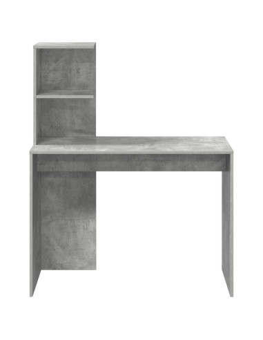 Scrivania Grigio cemento 102 x 50 x 124 cm Legno multistrato
