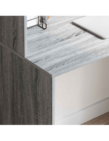 Scrivania Grigio Sonoma 102 x 50 x 124 cm Legno multistrato