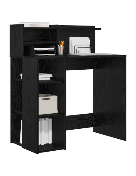 Scrivania Rovere Nero 90 x 48 x 101,5 cm Legno multistrato