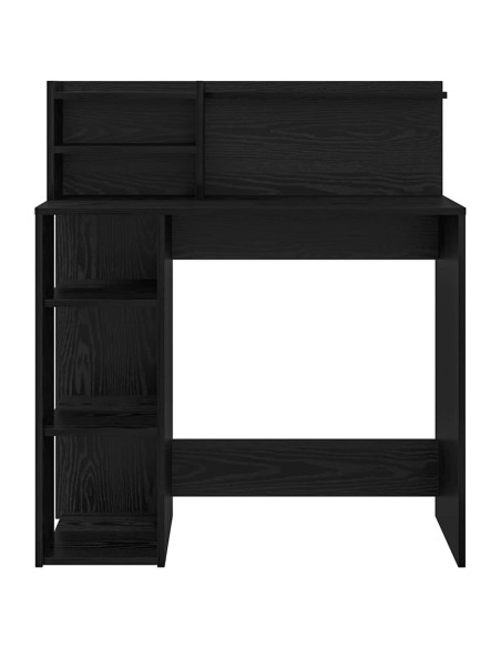 Scrivania Rovere Nero 90 x 48 x 101,5 cm Legno multistrato