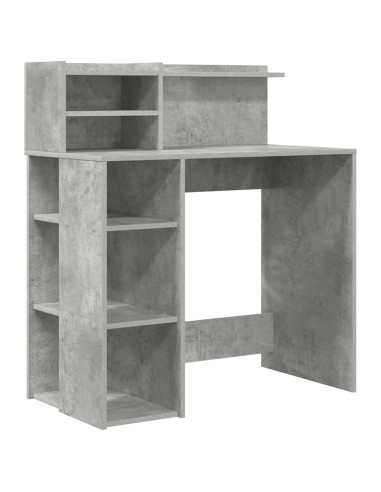 Scrivania Grigio cemento 90 x 48 x 101,5 cm Legno multistrato