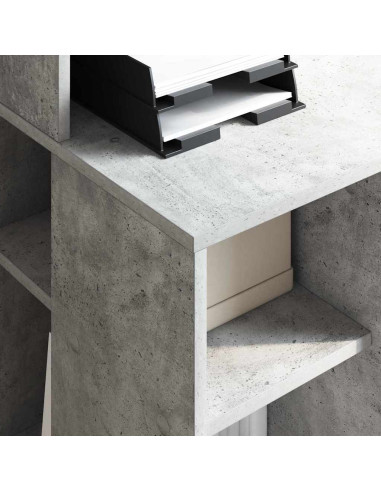 Scrivania Grigio cemento 90 x 48 x 101,5 cm Legno multistrato