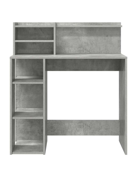 Scrivania Grigio cemento 90 x 48 x 101,5 cm Legno multistrato