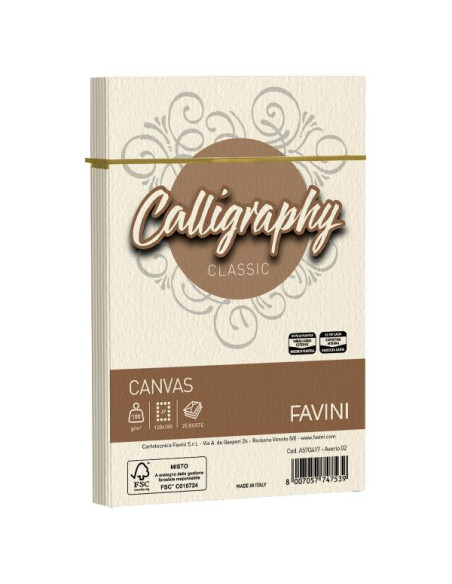 CF25 BUSTE CANVAS AVORIO 12X18