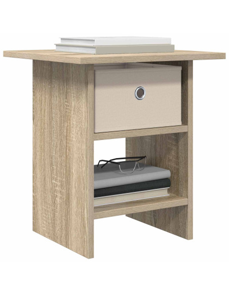 Comodino 2 pcs Rovere Sonoma 41 x 40 x 45 cm Legno multistrato