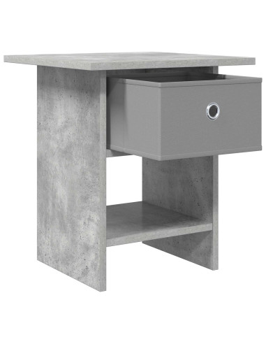 Comodino 2 pcs Grigio cemento 41 x 40 x 45 cm Legno multistrato