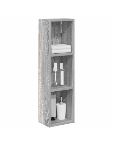 Armadio da bagno a muro Sonoma grigia 20 x 14 x 70 cm