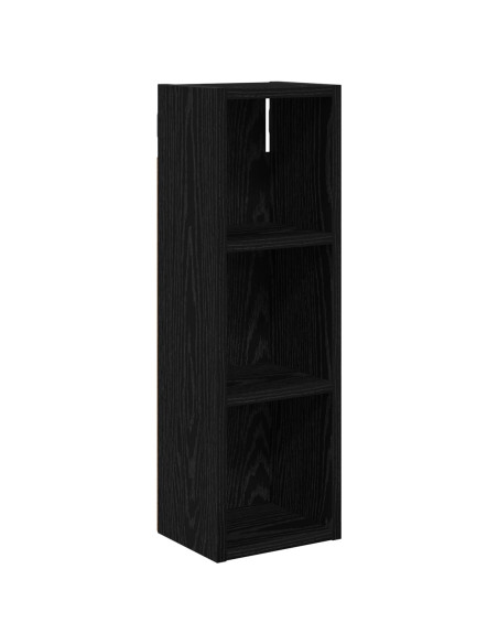Armadio da bagno a muro Rovere Nero 20 x 16 x 62,5 cm