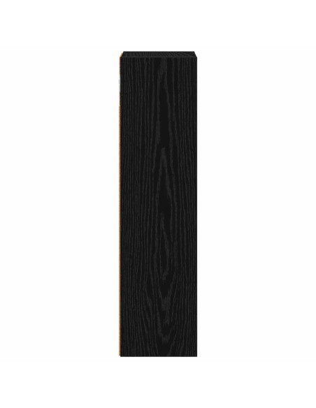 Armadio da bagno a muro Rovere Nero 20 x 16 x 62,5 cm