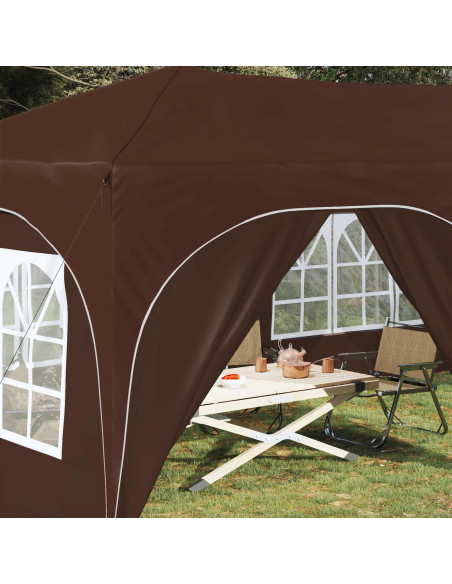 Tenda per feste a pop-up Marrone 575 x 288 x 245 cm