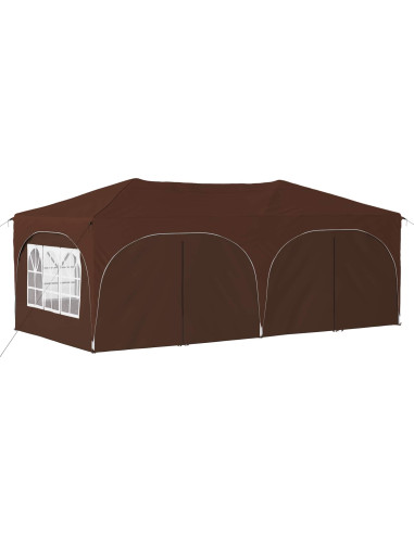 Tenda per feste a pop-up Marrone 575 x 288 x 245 cm