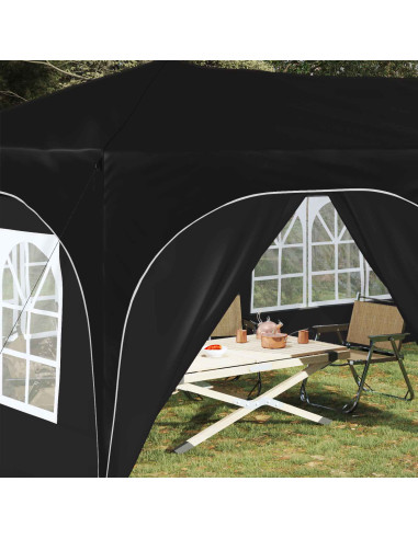 Tenda per feste a pop-up Nero 575 x 288 x 245 cm Tessuto Oxford