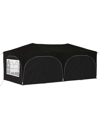 Tenda per feste a pop-up Nero 575 x 288 x 245 cm Tessuto Oxford