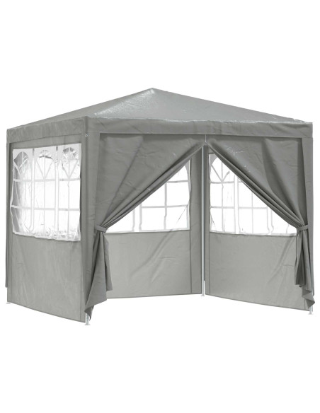 Tenda Party Grigio chiaro 250 x 250 x 240 cm PE e Acciaio