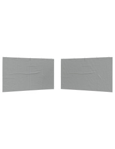 Parete per tenda da festa 2 pcs Grigio chiaro 400 x 195 cm 2