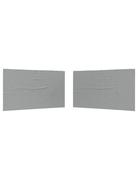 Parete per tenda da festa 2 pcs Grigio chiaro 400 x 195 cm