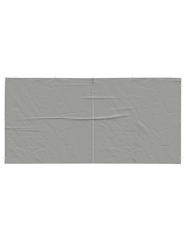 Parete per tenda da festa 2 pcs Grigio chiaro 400 x 195 cm