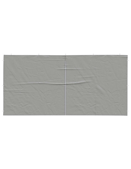 Parete per tenda da festa 2 pcs Grigio chiaro 400 x 195 cm