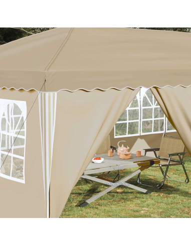 Tenda per feste a pop-up Crema 575 x 288 x 245 cm
