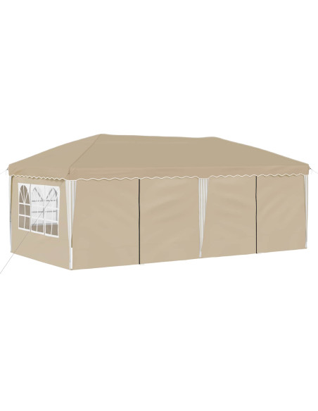 Tenda per feste a pop-up Crema 575 x 288 x 245 cm