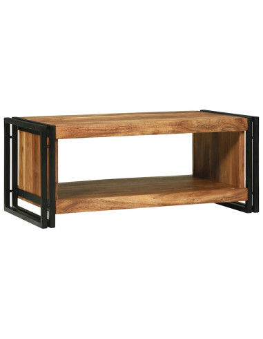 Tavolino da salotto 90 x 50 x 38 cm Legno di Acacia Massello