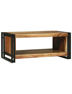 Tavolino da salotto 90 x 50 x 38 cm Legno di Acacia Massello 2