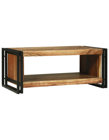 Tavolino da salotto 90 x 50 x 38 cm Legno di Acacia Massello