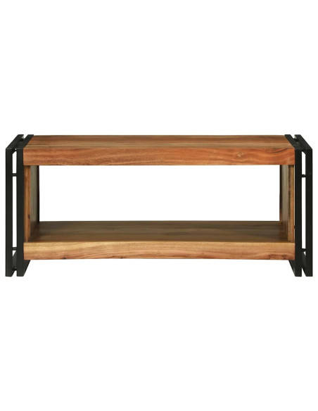 Tavolino da salotto 90 x 50 x 38 cm Legno di Acacia Massello