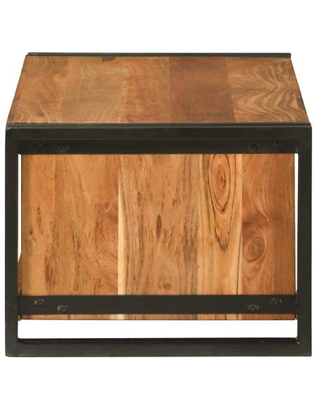 Tavolino da salotto 90 x 50 x 38 cm Legno di Acacia Massello