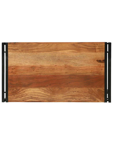 Tavolino da salotto 90 x 50 x 38 cm Legno di Acacia Massello