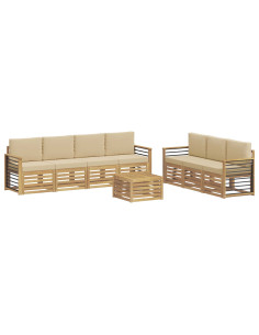 Set divani Legno di Acacia Massello 2