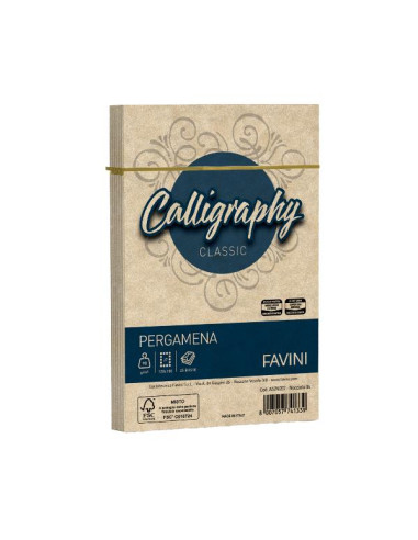 CF25 BUSTE PERGAMENA 12X18 NOCCIOLA