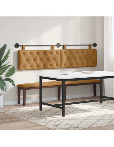 Testata appesa Marrone 210 x 55 x 7 cm Velluto