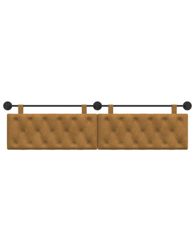 Testata appesa Marrone 210 x 55 x 7 cm Velluto