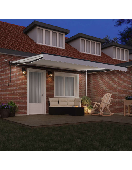 Tessuto per Tenda con Bianco 450 × 350 cm Poliestere