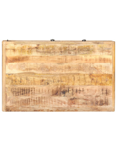 Tavolino da Caffè 90x60x29 cm in Legno di Mango Grezzo