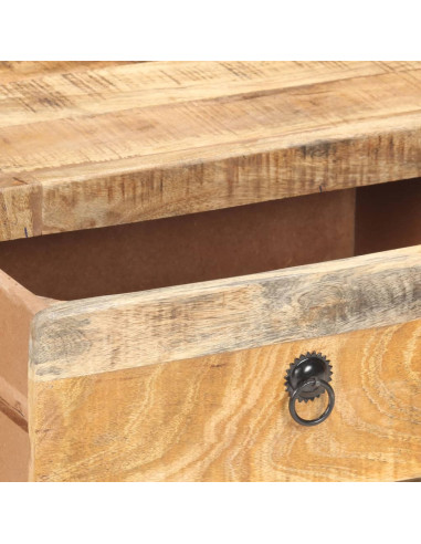 Tavolino da Caffè 90x60x29 cm in Legno di Mango Grezzo