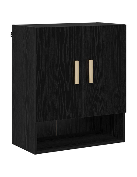 Armadietto a muro Rovere Nero 60 x 31 x 70 cm Legno multistrato