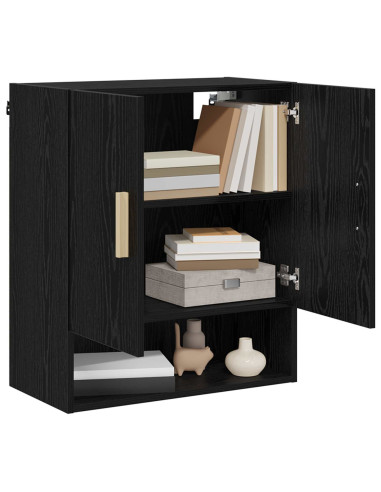 Armadietto a muro Rovere Nero 60 x 31 x 70 cm Legno multistrato