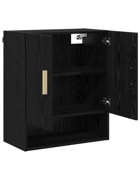 Armadietto a muro Rovere Nero 60 x 31 x 70 cm Legno multistrato