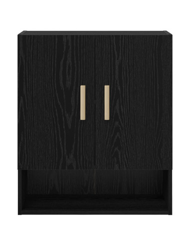 Armadietto a muro Rovere Nero 60 x 31 x 70 cm Legno multistrato