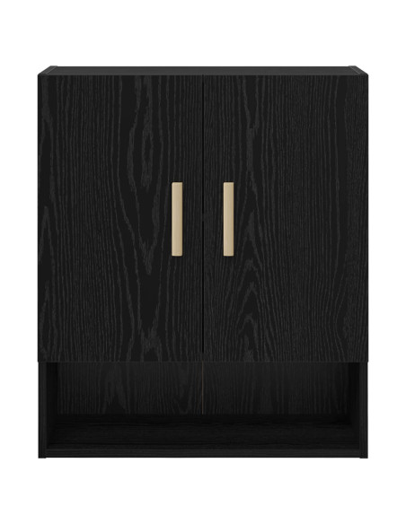 Armadietto a muro Rovere Nero 60 x 31 x 70 cm Legno multistrato