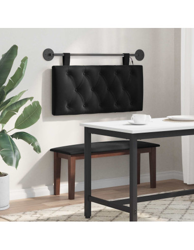Testiera sospesa Con luce LED Nero Velluto