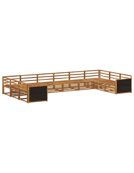 Set divani 10 pcs Legno di Acacia Massello